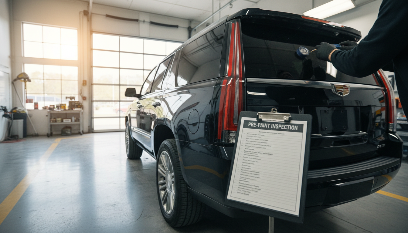 Покраска Escalade: список проверок перед кузовным ремонтом