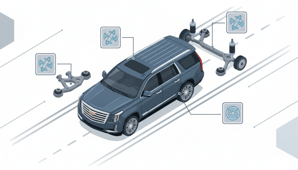 Cadillac Escalade тест драйв: что важно проверить на шум и подвеску